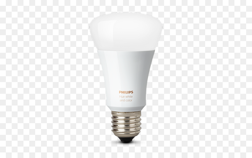 Philips Hue White And Color Ambiance A19 Single Bulb - Philips Hue White And Color Ambiance Bulb, HD Png Download - bulb image png