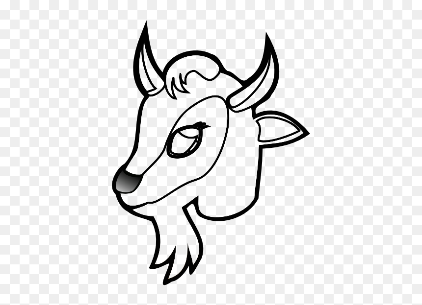 Goat Png Face - Goat Clipart, Transparent Png - face clipart png