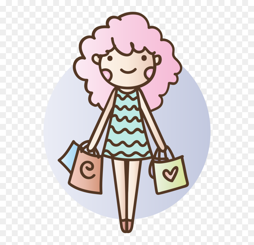 Transparent Shopping Girl Clipart - Cute Shopping, HD Png Download - shop clipart png