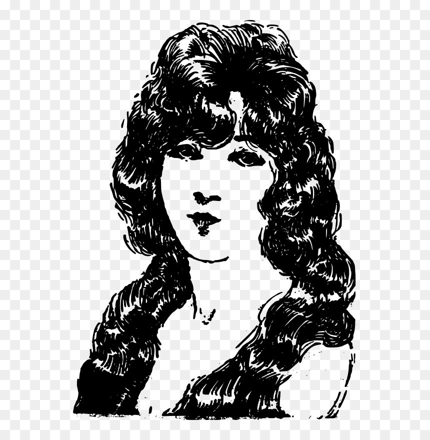 Big Hair Woman - Illustration, HD Png Download - lady hair png