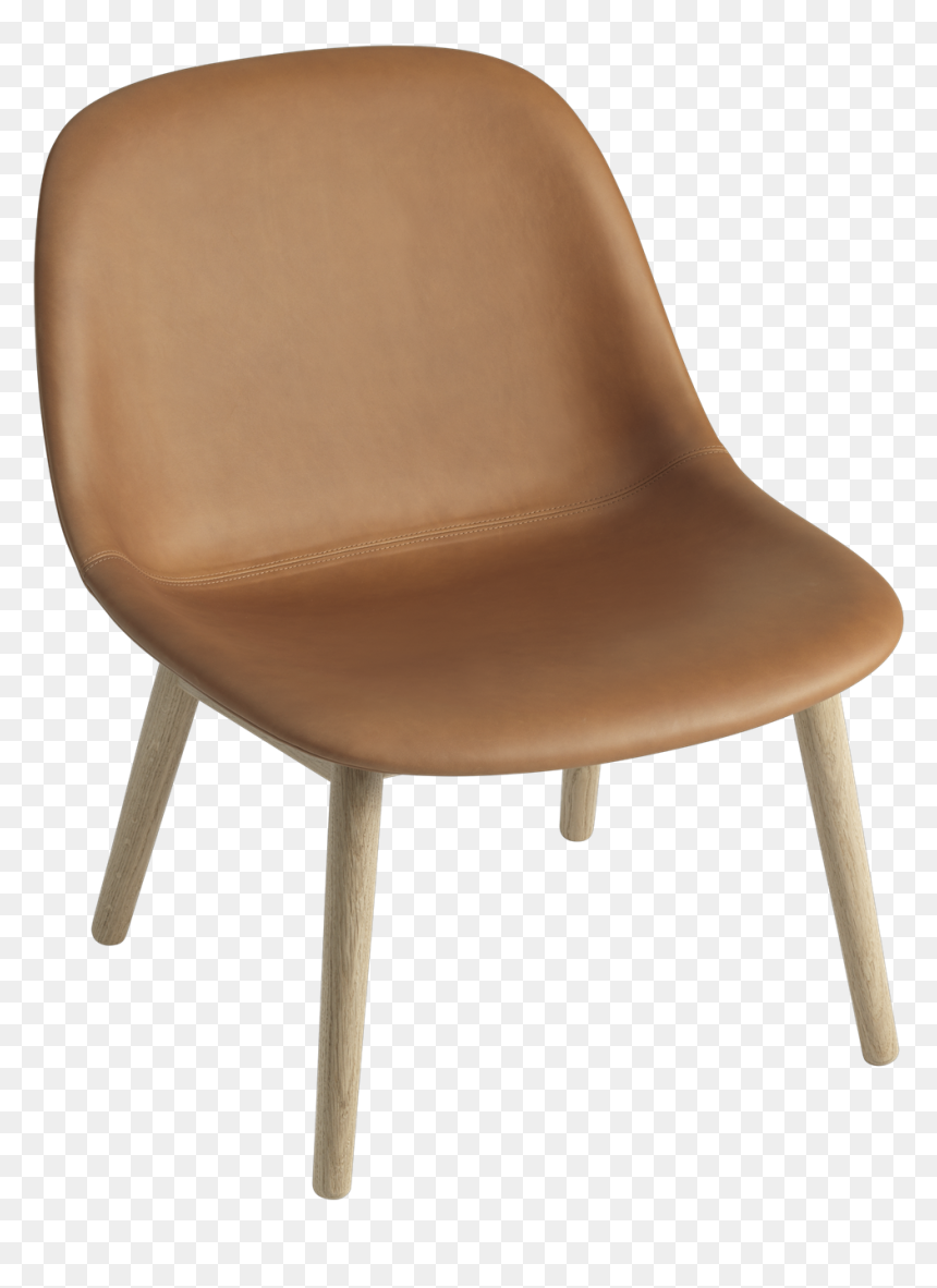 Fiber Lounge Chair Wood Base - Fiber Lounge Chair Muuto, HD Png Download - revolving chair png