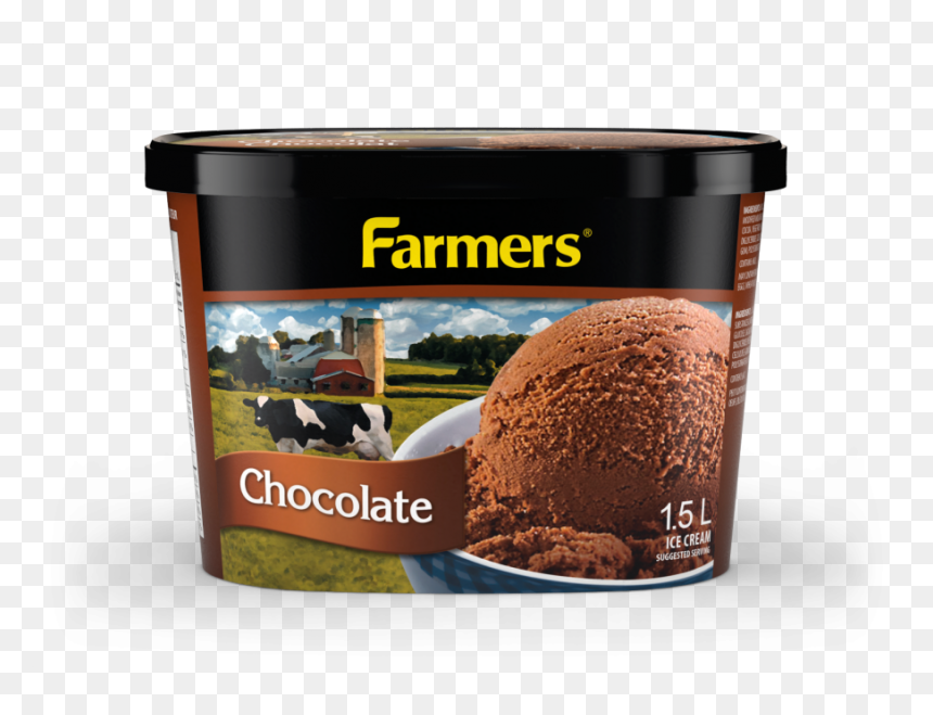 Transparent Chocolate Ice Cream Png - Farmers Chocolate Ice Cream, Png Download - kulfi ice cream png