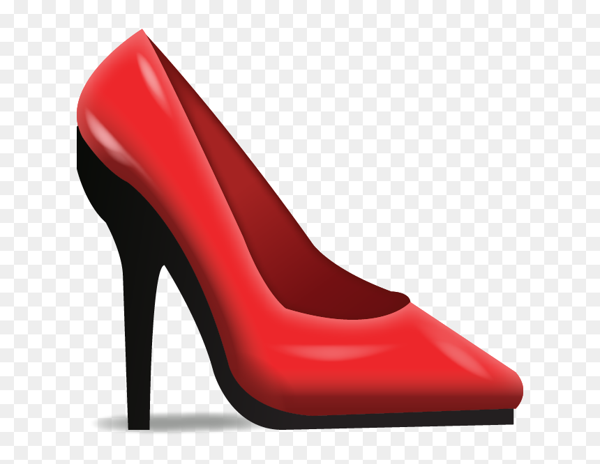 Basic-pump - Heel Emoji Png, Transparent Png - female shoes png