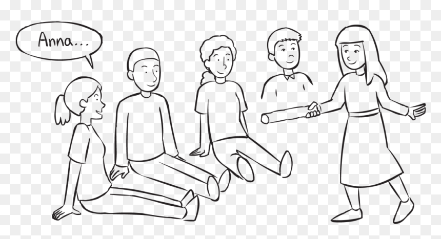 Transparent Person Sitting Back Png - Line Art, Png Download - people watching png