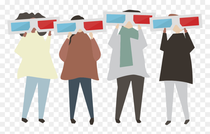 People With Speech Bubbles, HD Png Download - people watching png