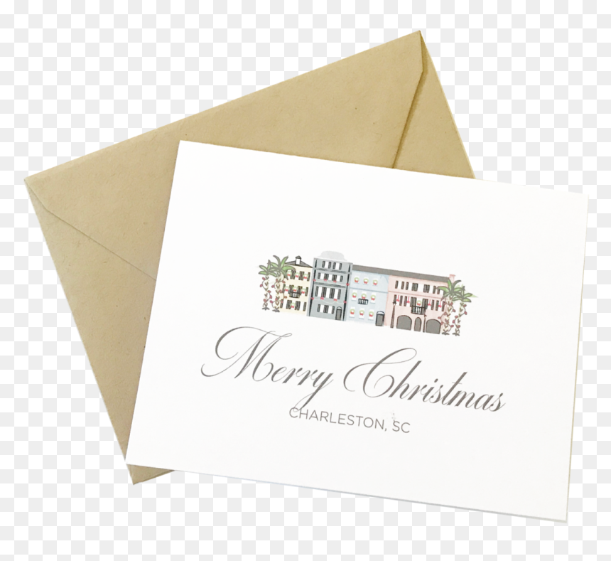 Charleston Christmas Card - Envelope, HD Png Download - christmas cards png