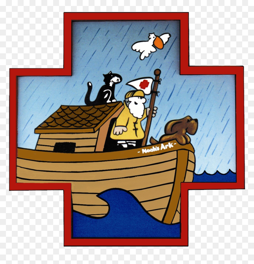 Noah"s Ark Animal Hospital - Cat On Noah's Ark, HD Png Download - noah's ark png