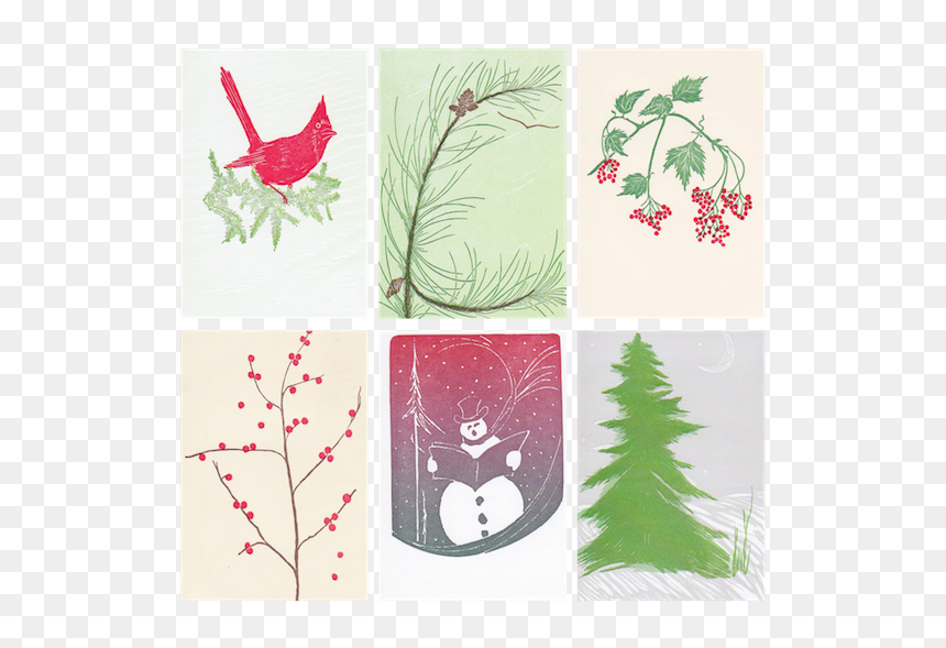 Set Of Large Christmas Cards For Sale - Gwen Frostic Christmas Cards, HD Png Download - christmas cards png