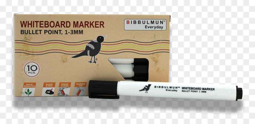 Whiteboard Marker Bullet Point Black 12-pack - Magpie, HD Png Download - bullet point black png
