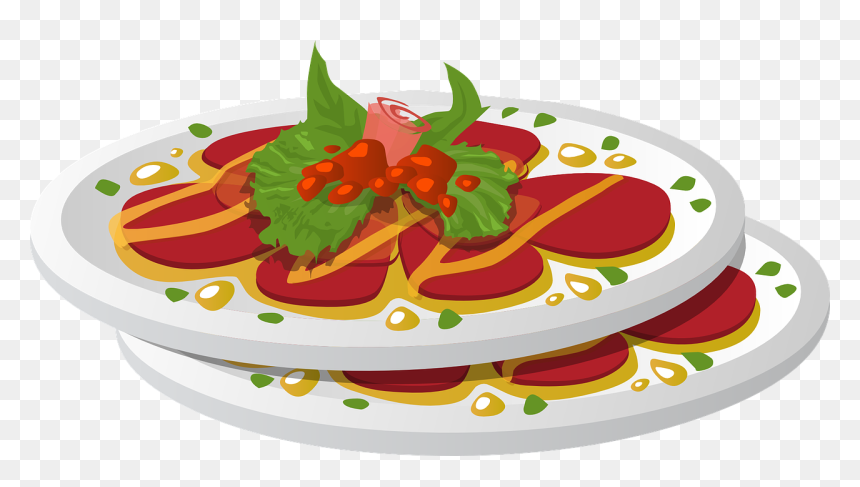 Plate Png Clipart Food, Transparent Png - food in plate png