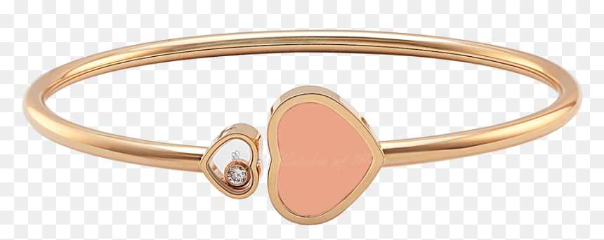 Chopard Happy Hearts Rose Gold Róse Stone Diamond Bangle - Chopard 857482 1203, HD Png Download - diamond bangles png