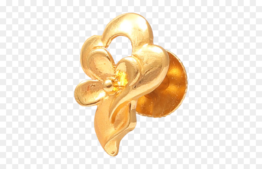 Brooch, HD Png Download - gold floral design png