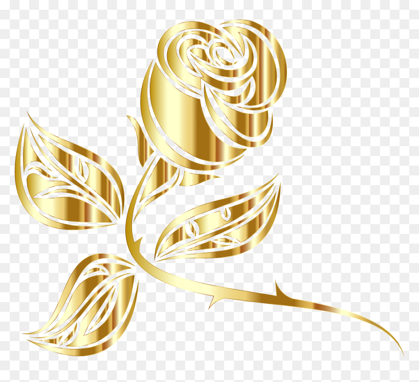 Flower,gold,body Jewelry - Not Sisters By Birth, HD Png Download - gold floral design png