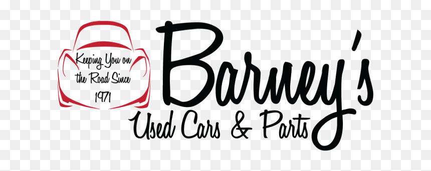 Barney"s Used Cars - Calligraphy, HD Png Download - barney logo png