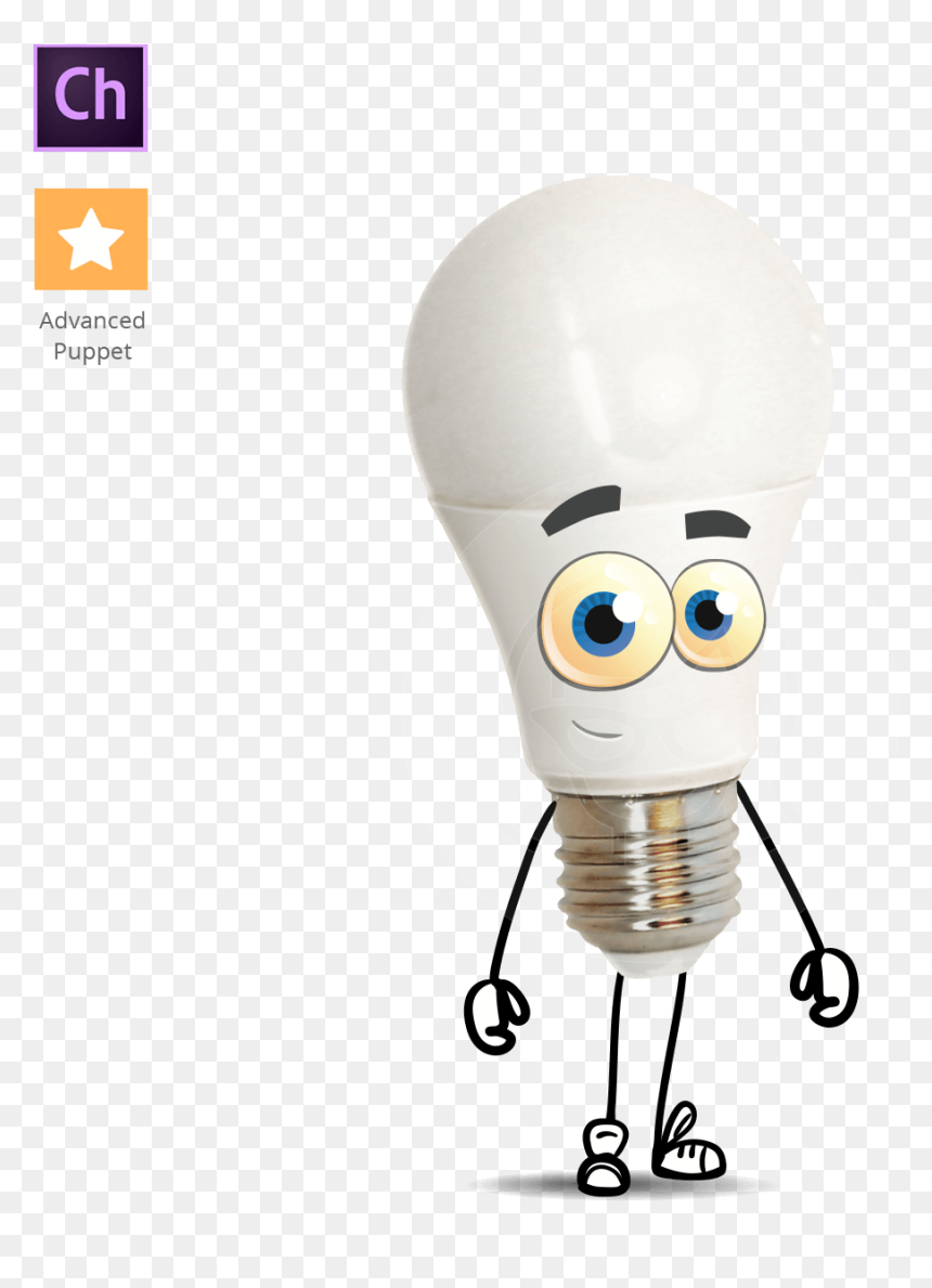 Cartoon, HD Png Download - bulb illustration png