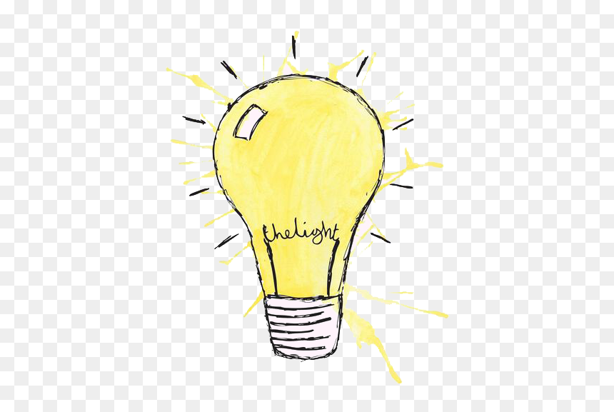 Drawn Light Bulb Surrealism - Illustration, HD Png Download - bulb illustration png
