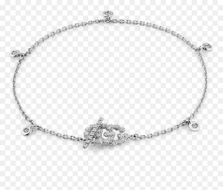 Gucci White Gold Bracelet, HD Png Download - diamond bangles png