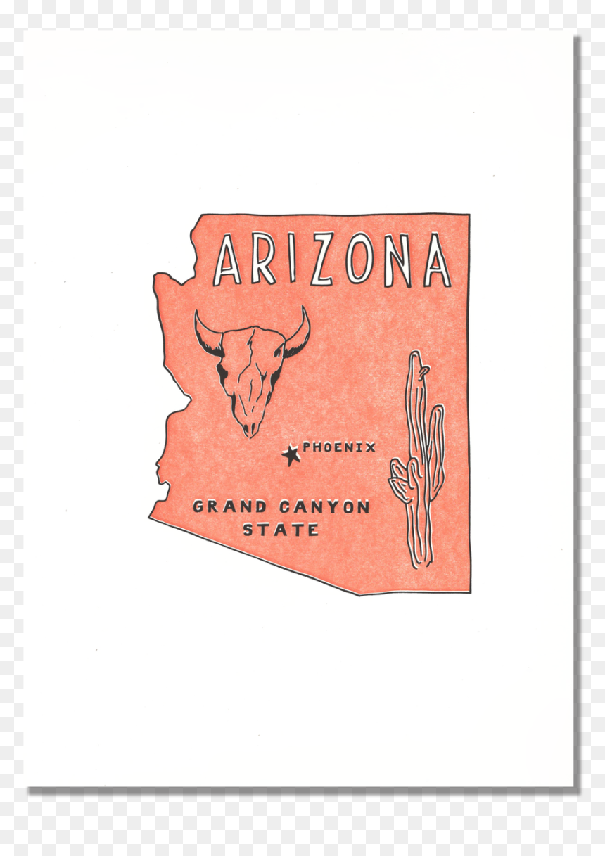 Arizona State Print - Illustration, HD Png Download - arizona state png