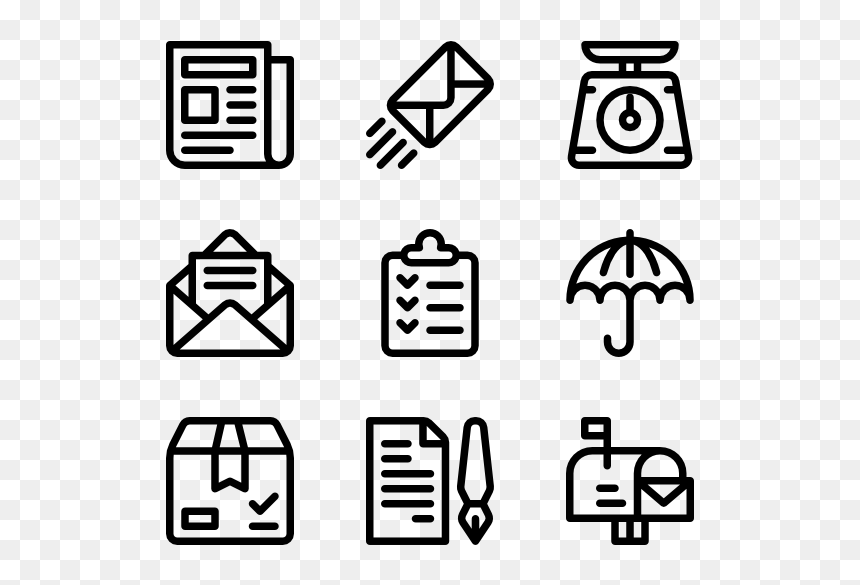 Food Delivery Icon Pack, HD Png Download - post it png