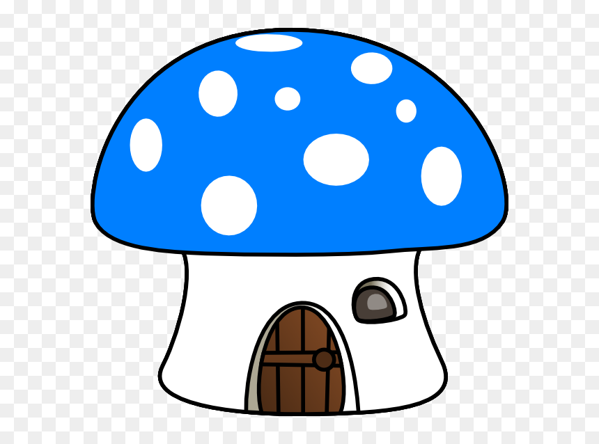 Cartoon Mushroom House, HD Png Download - mushroom png