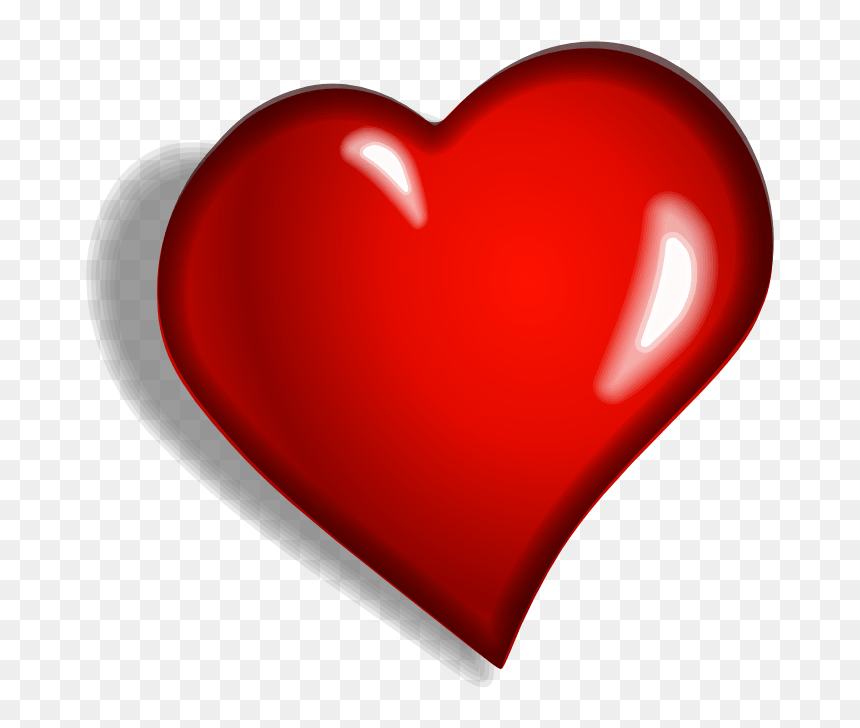 Red Heart Png, Transparent Png - heart clipart png