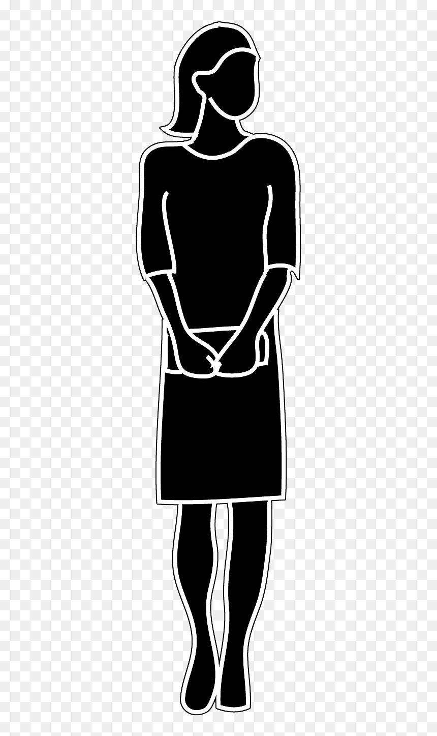 Umriss Frau, HD Png Download - woman silhouette png