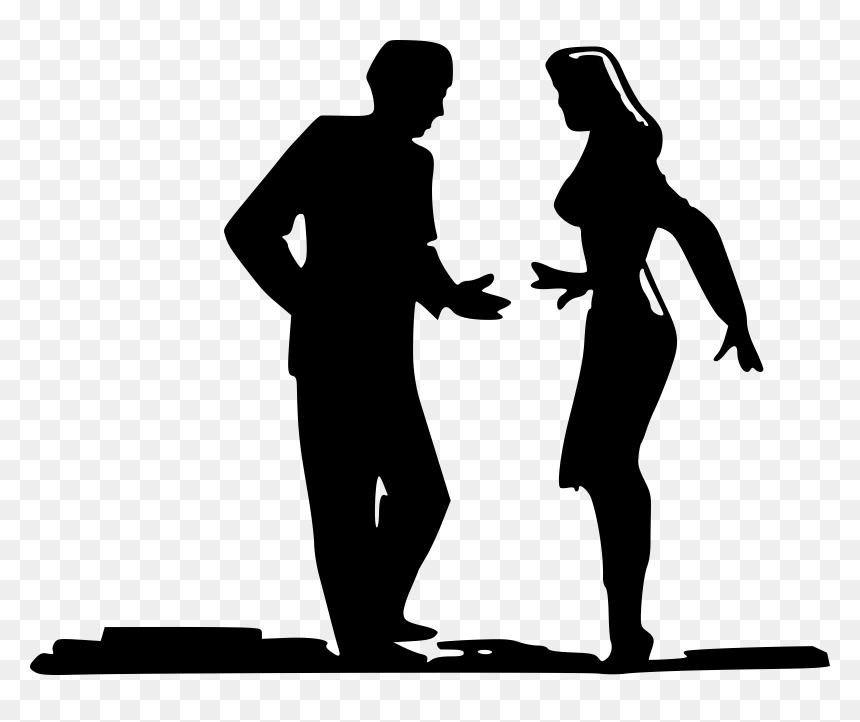 Man And Woman Vector, HD Png Download - woman silhouette png