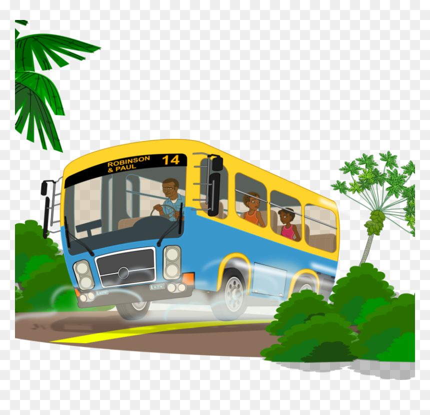 Bus Travel Clipart, HD Png Download - school bus png