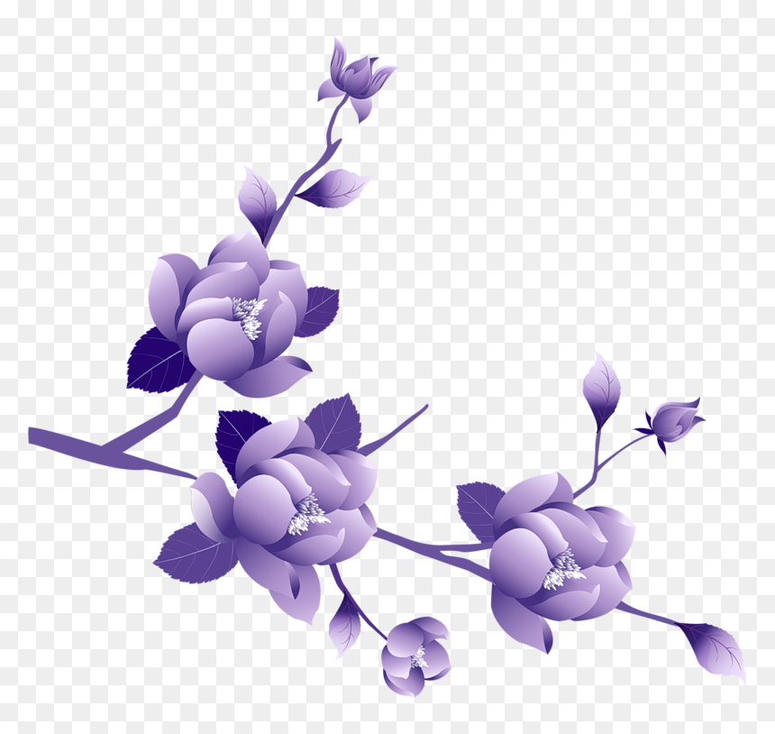 Purple Flowers Transparent Background, HD Png Download - lavender png