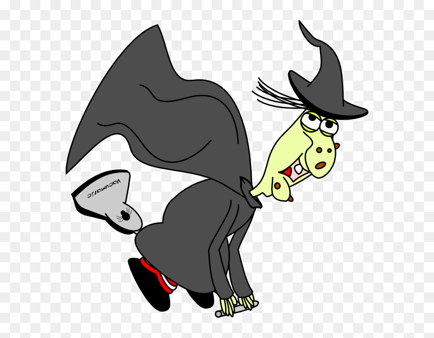 Witch On A Vacuum, HD Png Download - witch png