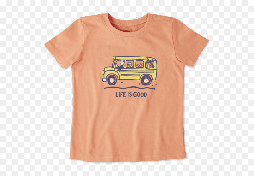 Life Is Good School Shirt, HD Png Download - school bus png