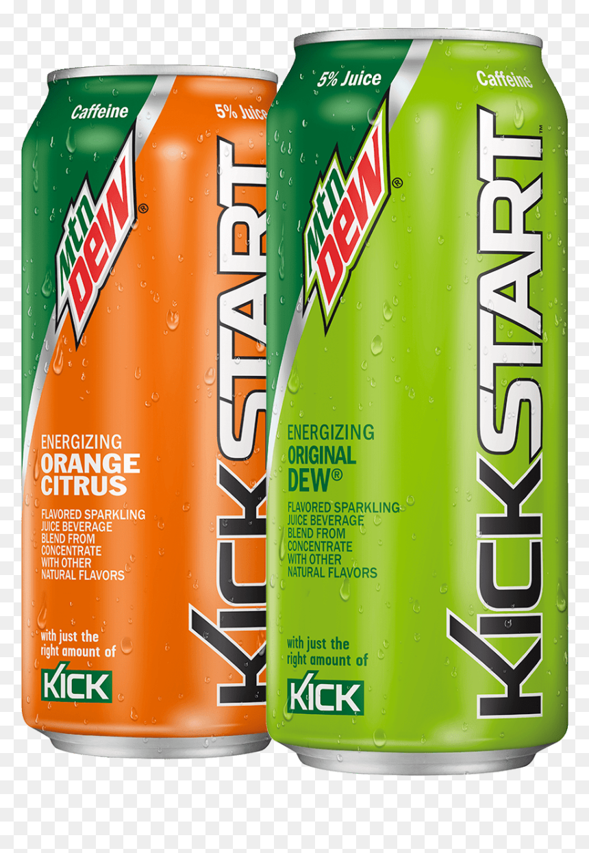 Mt Dew Kickstart Orange, HD Png Download - mountain dew png