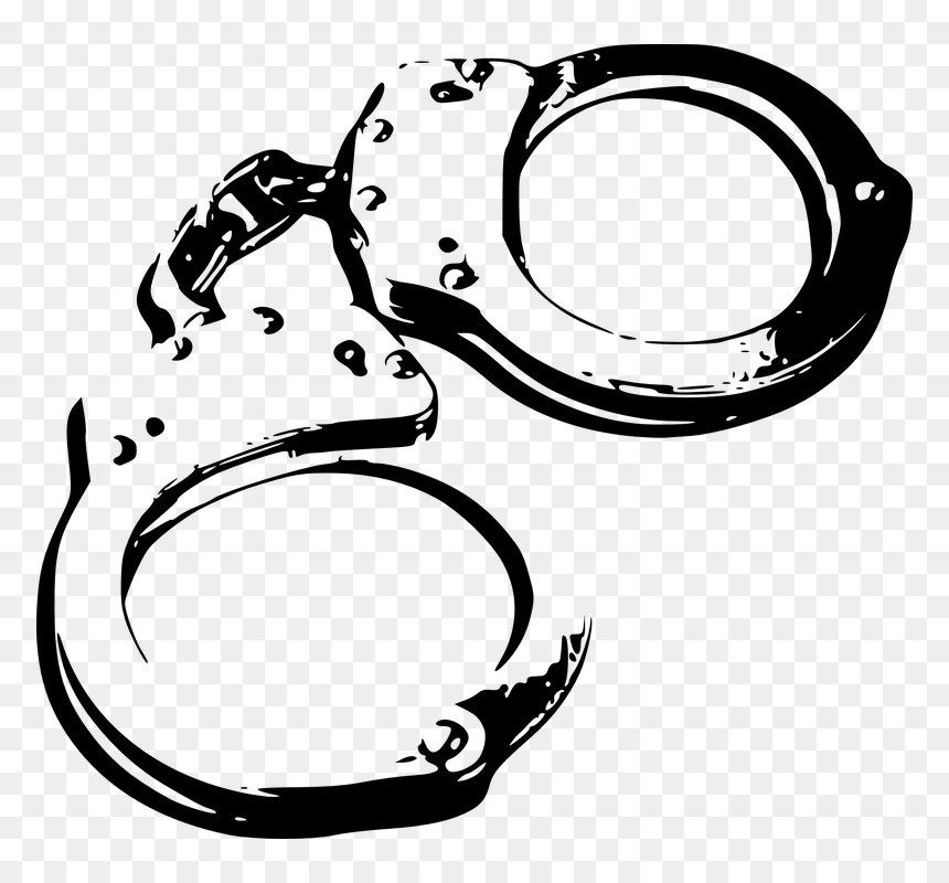 Handcuff Clipart, HD Png Download - handcuffs png