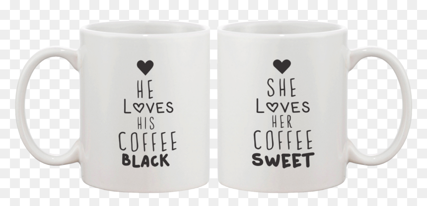 Personalized Cups For Couples, HD Png Download - coffee mug png
