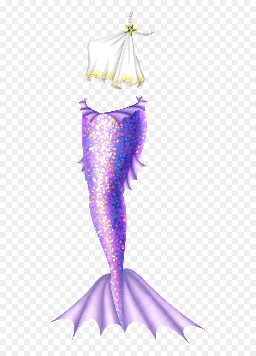 Paper Doll Mermaid Tail, HD Png Download - mermaid tail png