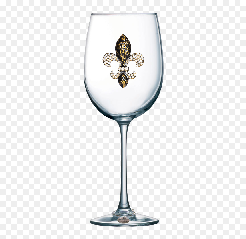 Wine Glass With Heart, HD Png Download - fleur de lis png
