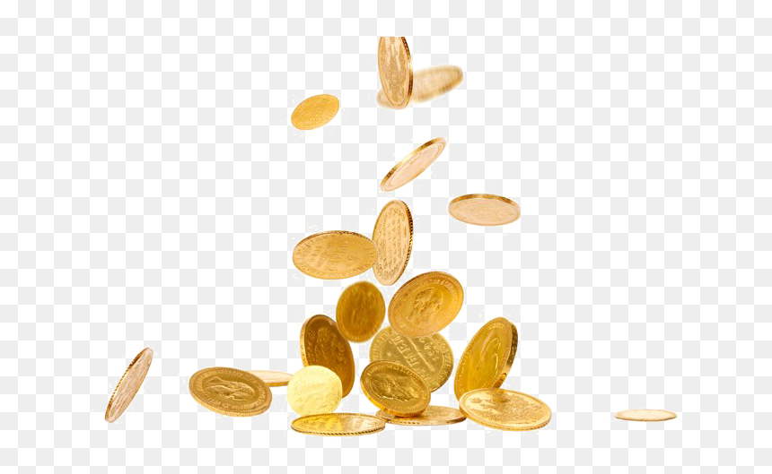 Gold Coins Png Transparent, Png Download - money falling png