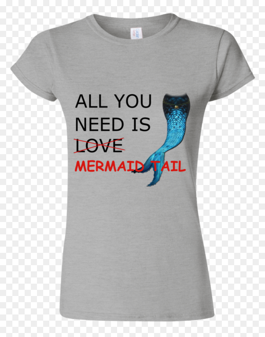 T Shirts For Ladies, HD Png Download - mermaid tail png