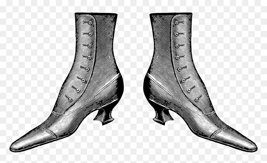 Victorian Shoes Png, Transparent Png - shoes png