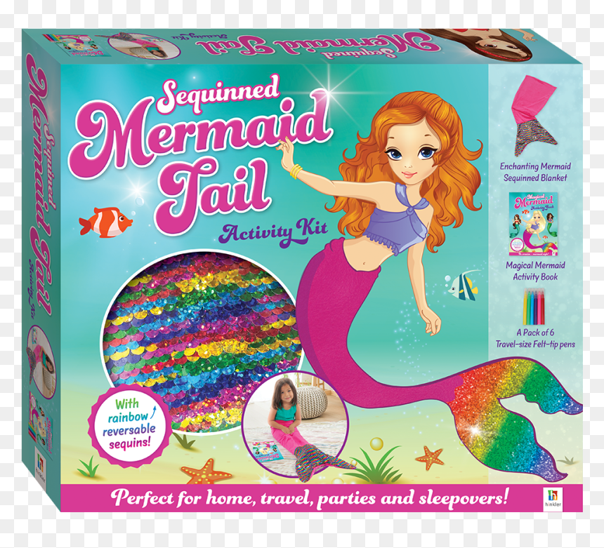 Sequin Mermaid Tail Activity Kit, HD Png Download - mermaid tail png