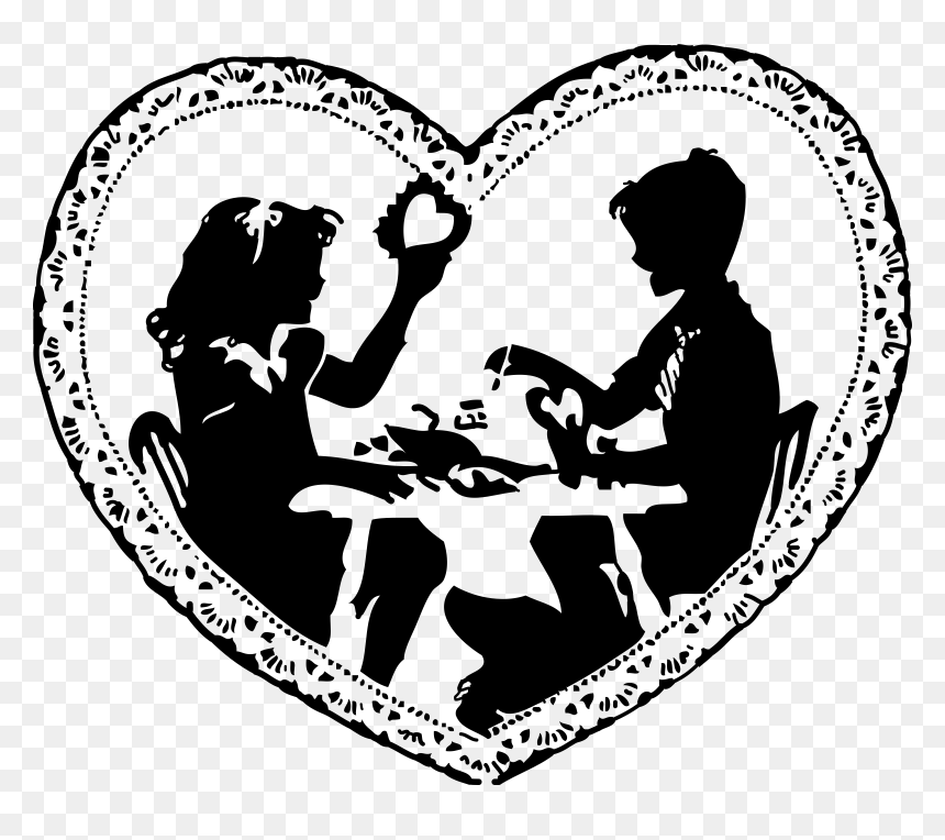 Valentine Black And White, HD Png Download - valentines png