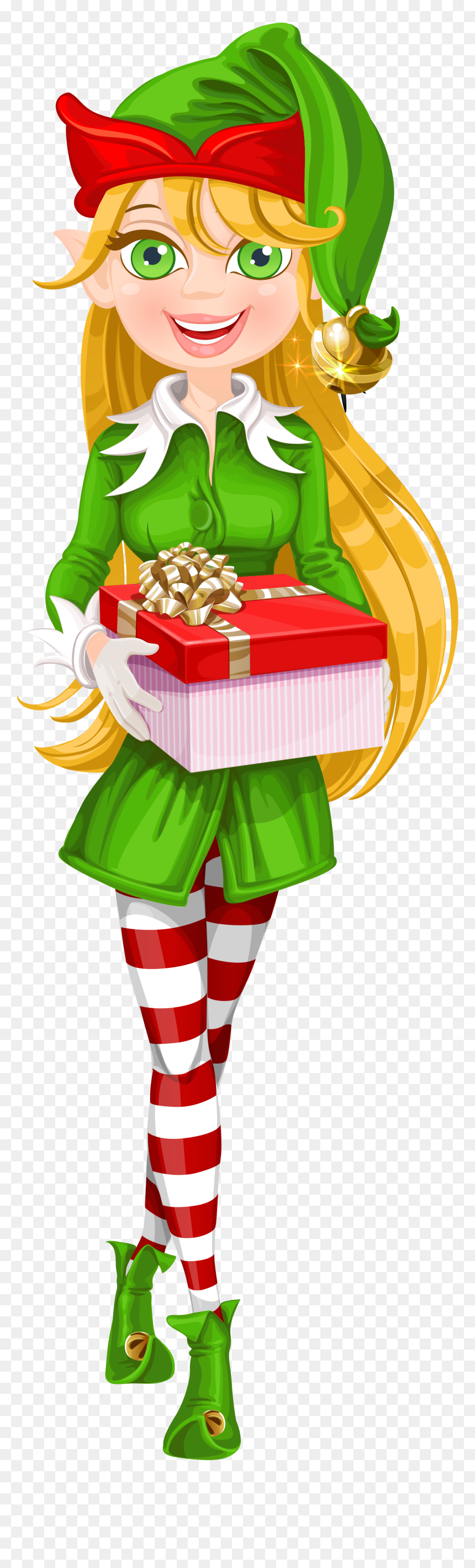 Elf Christmas Dibujo, HD Png Download - mail png