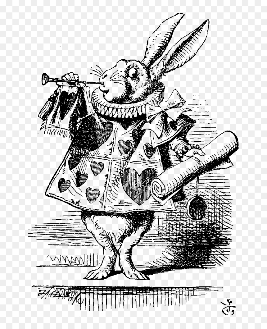 Original White Rabbit Alice In Wonderland, HD Png Download - alice in wonderland png