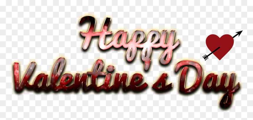 Happy Valentines Day Word, HD Png Download - valentines png