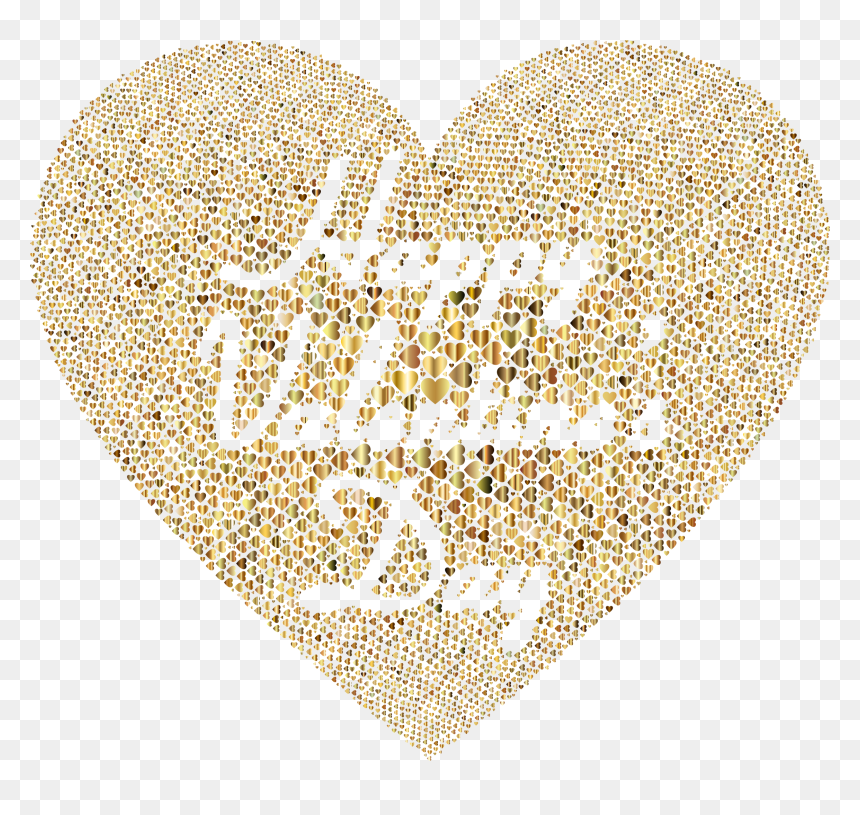 Happy Valentines Day Gold, HD Png Download - valentines png