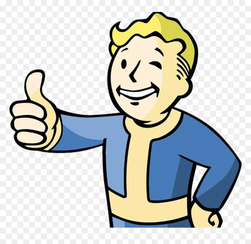 Thumbs Up Fall Out, HD Png Download - fallout png