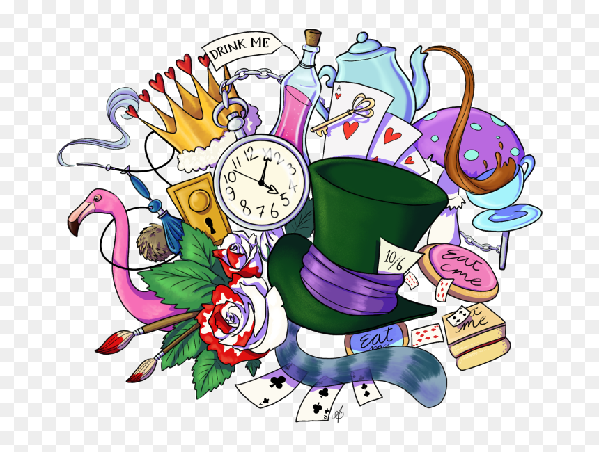 Clip Art, HD Png Download - alice in wonderland png