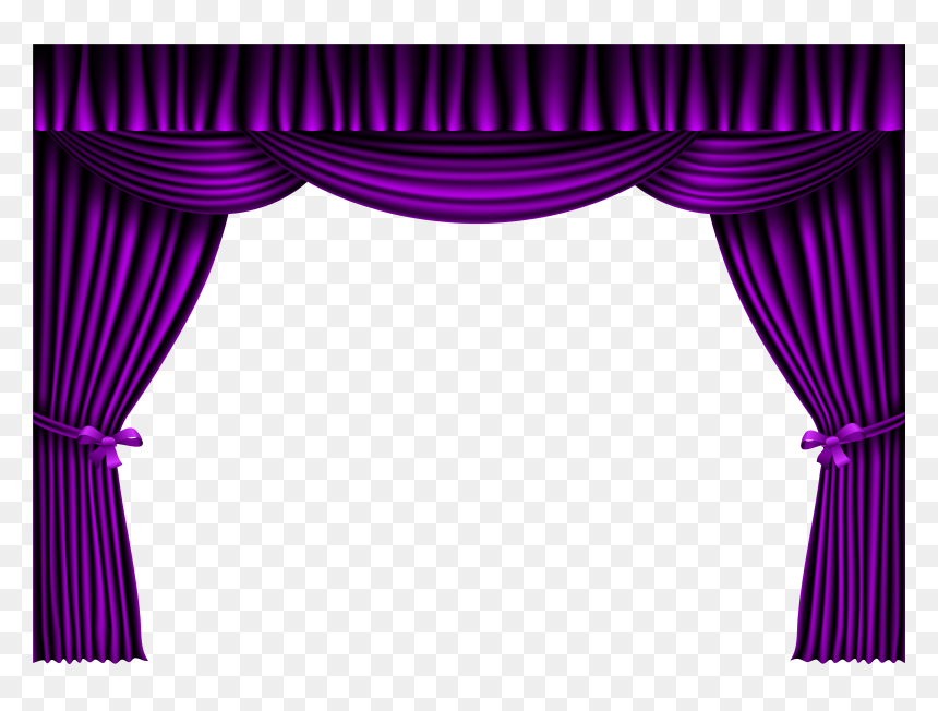 Violet Curtain Png, Transparent Png - curtain png