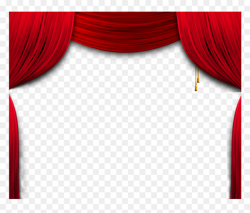 Red Curtain Png Transparent, Png Download - curtain png