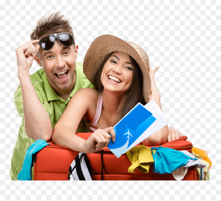 Traveling Couple Png, Transparent Png - travel png